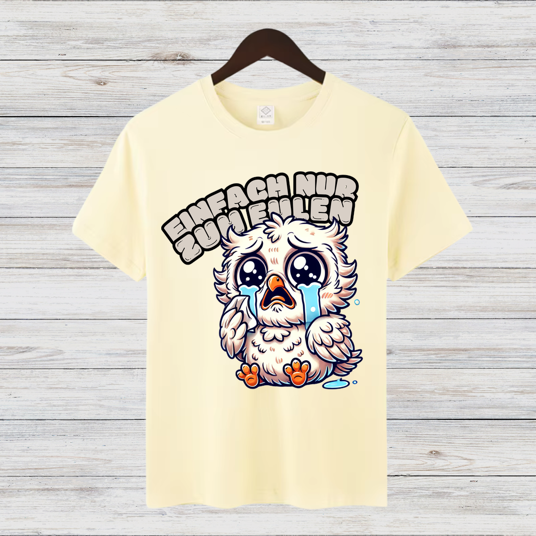 Trauriger Eulenfreund | Lustiges Wintershirt | Statement Shirt für Emotionen | Cooles Geschenk für Eulenfans