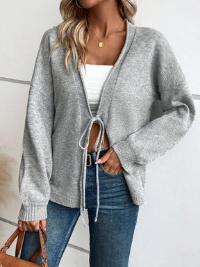 HerbstTrend® - Chic plain sweater with long sleeves