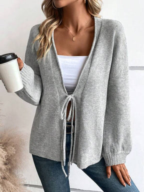 HerbstTrend® - Chic plain sweater with long sleeves