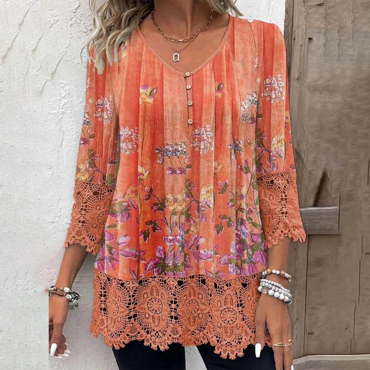 Flower Lace Shirt