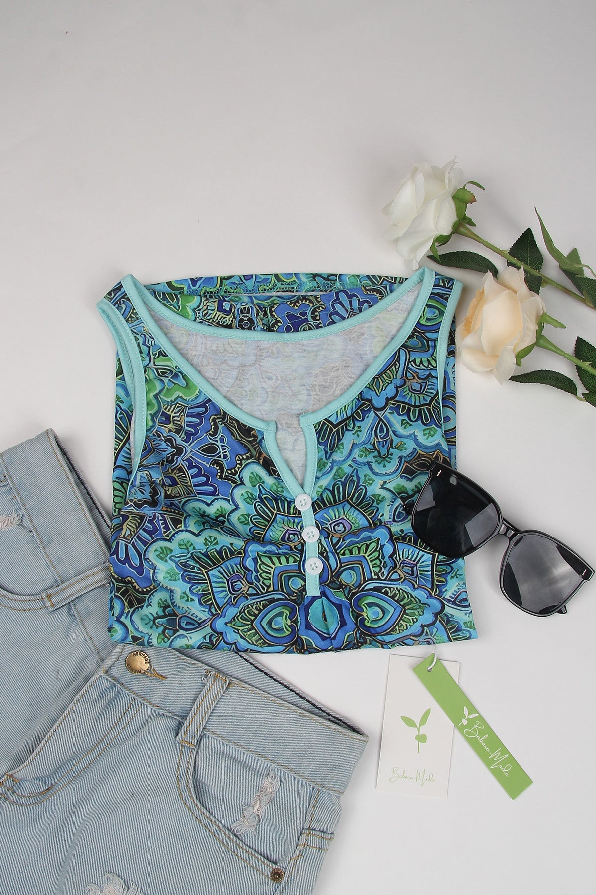 SpringStil® - Groovy sleeveless print top