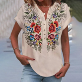 FloraKhaki Blouse