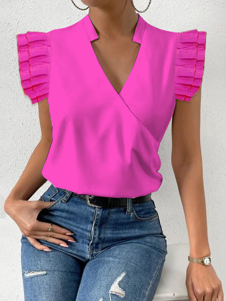 EcoExotica® - Eye-catching rose red plain top