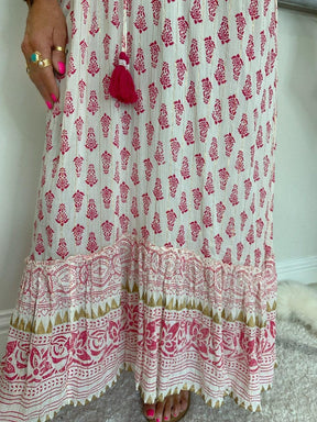 Ethno pattern maxi dress