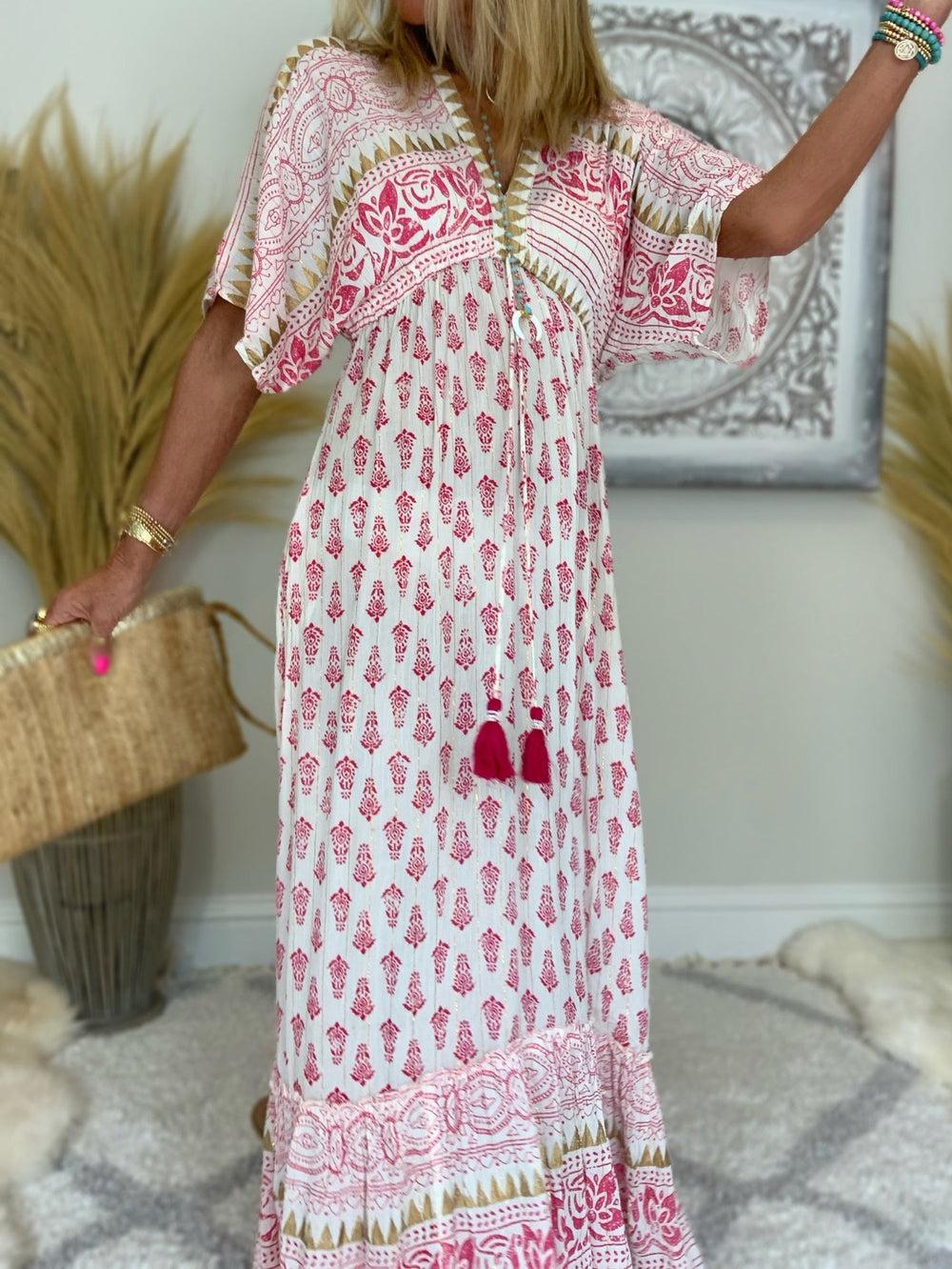 Ethno pattern maxi dress