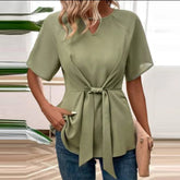 Green knot shirt