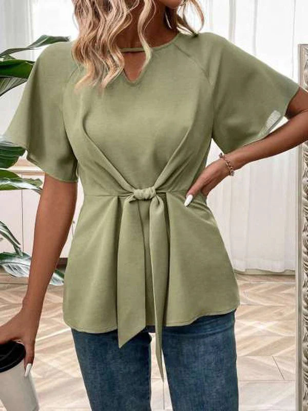 Green knot shirt