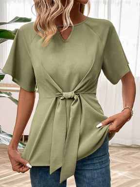 Green knot shirt