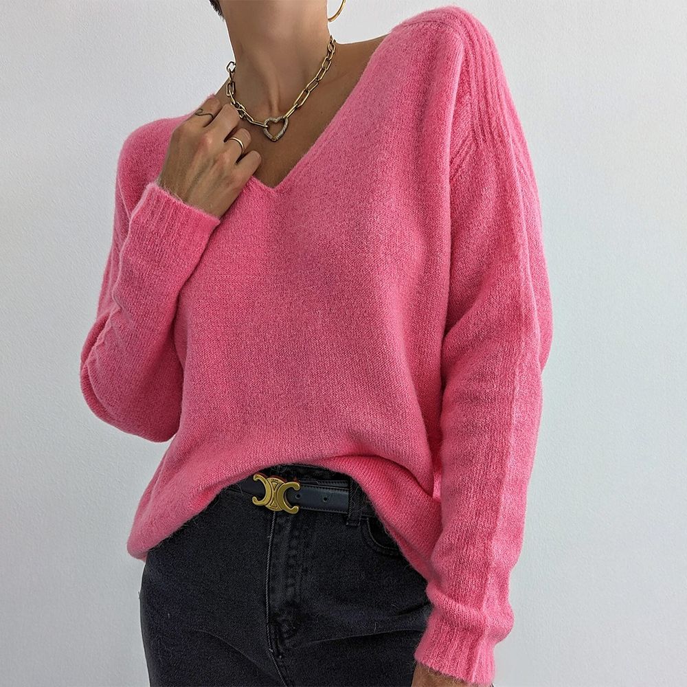 NaturLux® - Cute plain long sleeve sweater