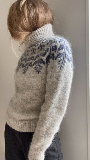 Celestial® - Cozy print sweater with high neckline