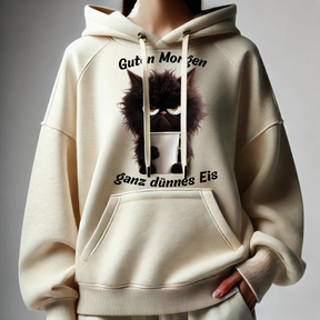 Hoodie with grim cat