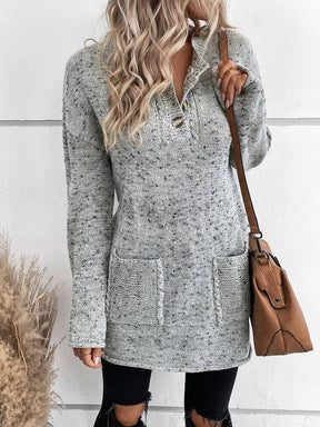 Reverie® - Elegant long-sleeved V-neck sweater