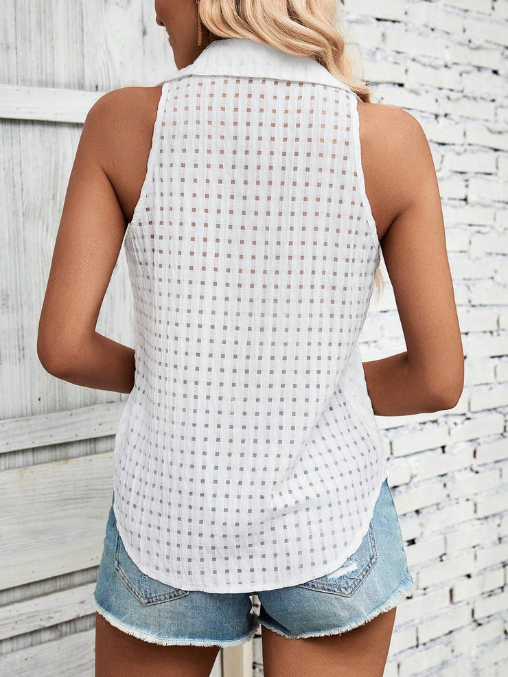 EcoExotica® - Airy, plain sleeveless tank top