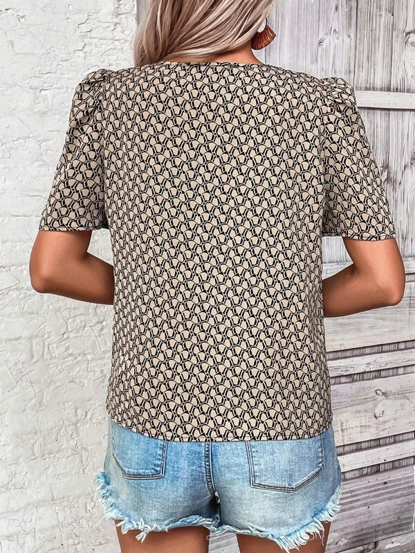 SpringStil® - Stylish short-sleeved print top