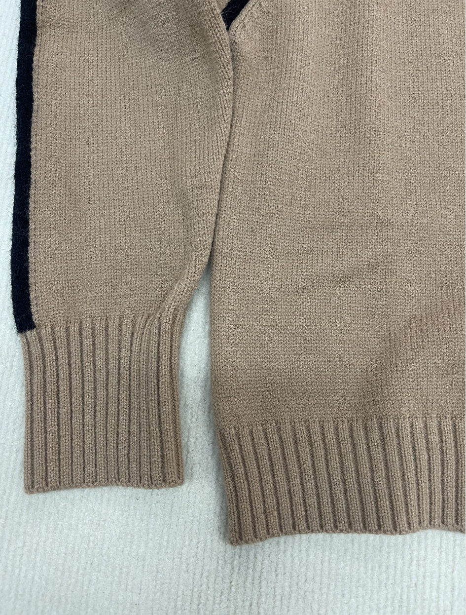 StrickSinn® - Coffee sweater with high neckline