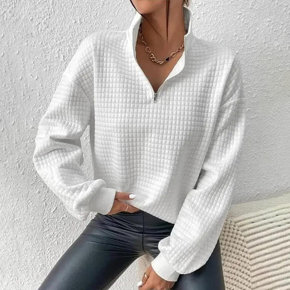 HerbstTrend® - Cozy plain long-sleeved top