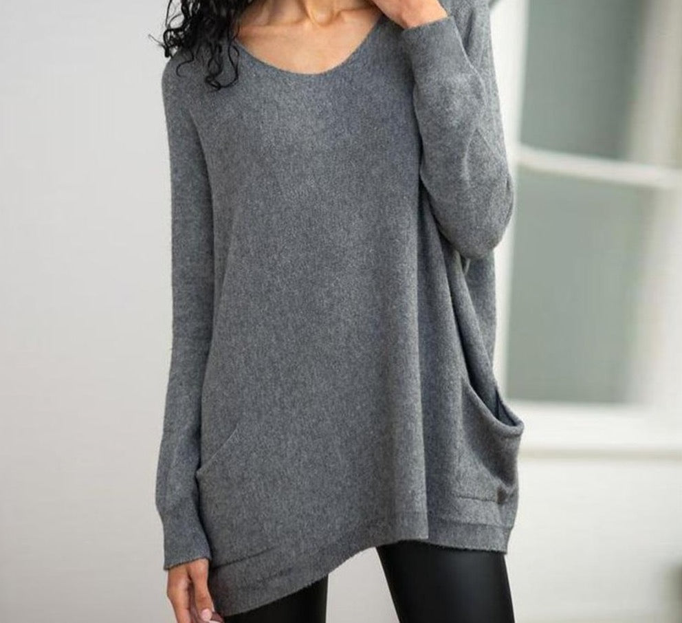 NaturLux® - Simple grey plain sweater