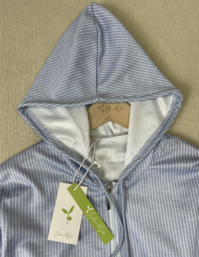 HerbstTrend® - Comfortable Striped Hoodie Blue Outerwear