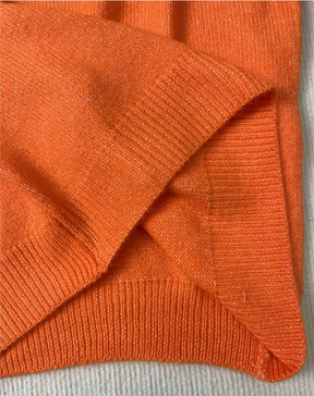 StrickSinn® - Orange plain turtleneck sweater