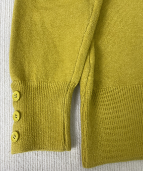 WinterTrend® - Plain sweater with high neckline in sage