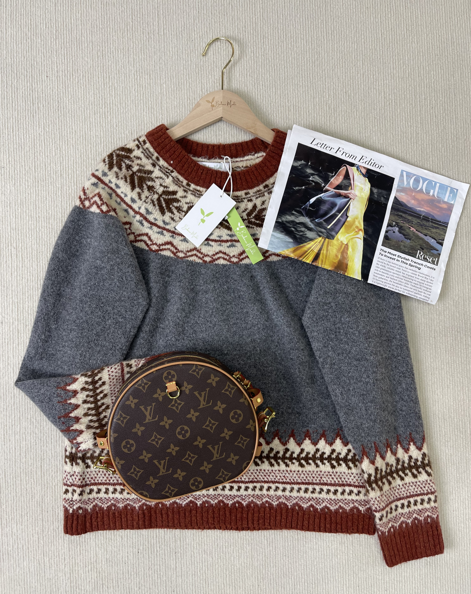 WinterTrend® - Long-sleeved sweater with stylish print