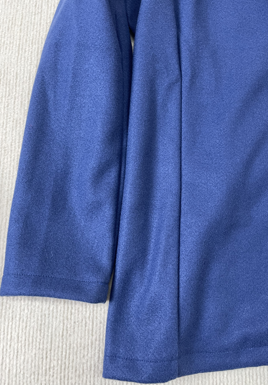 StrickSinn® - Navy blue long sleeve plain outerwear