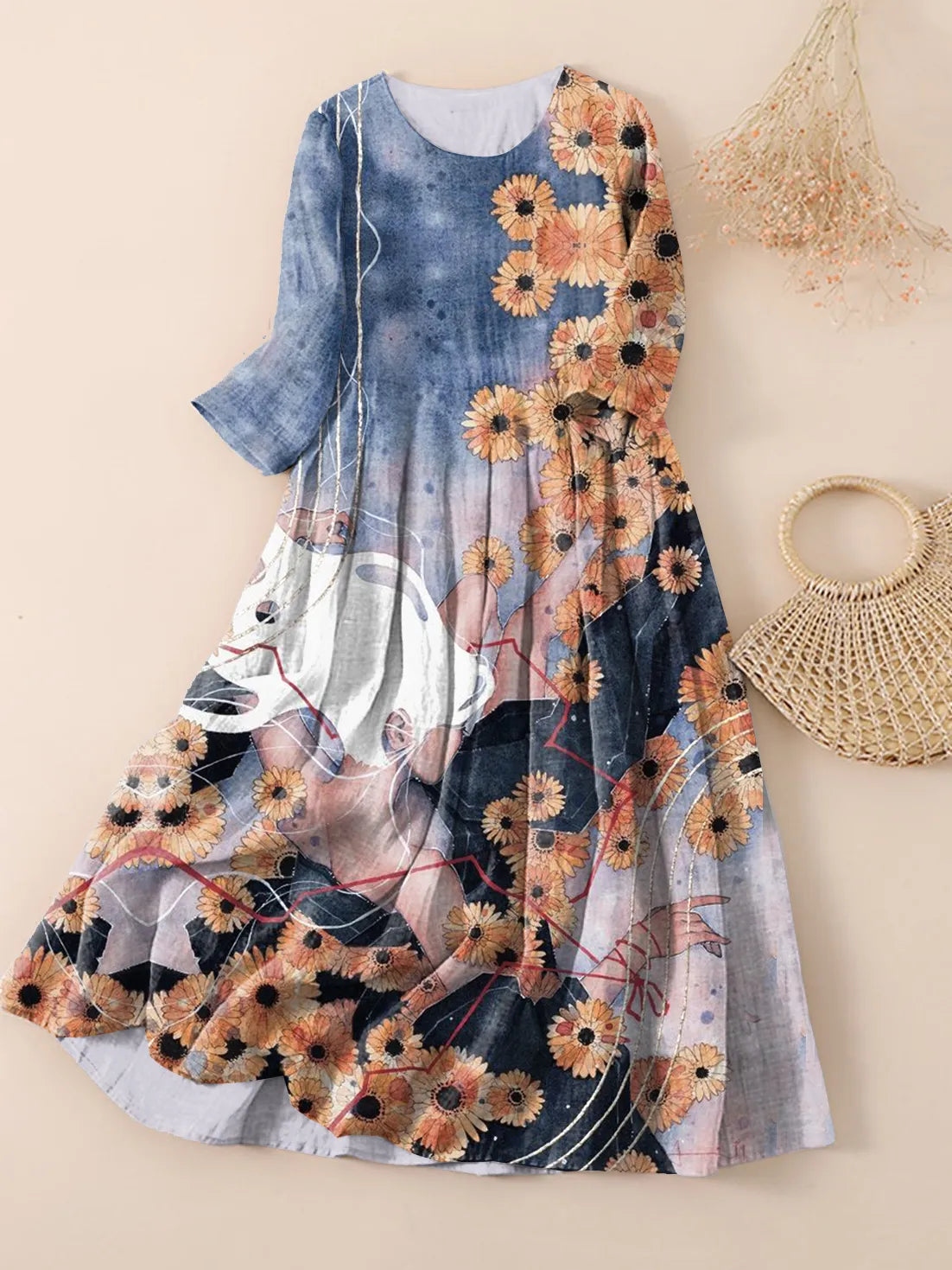 Sunflower summer dress