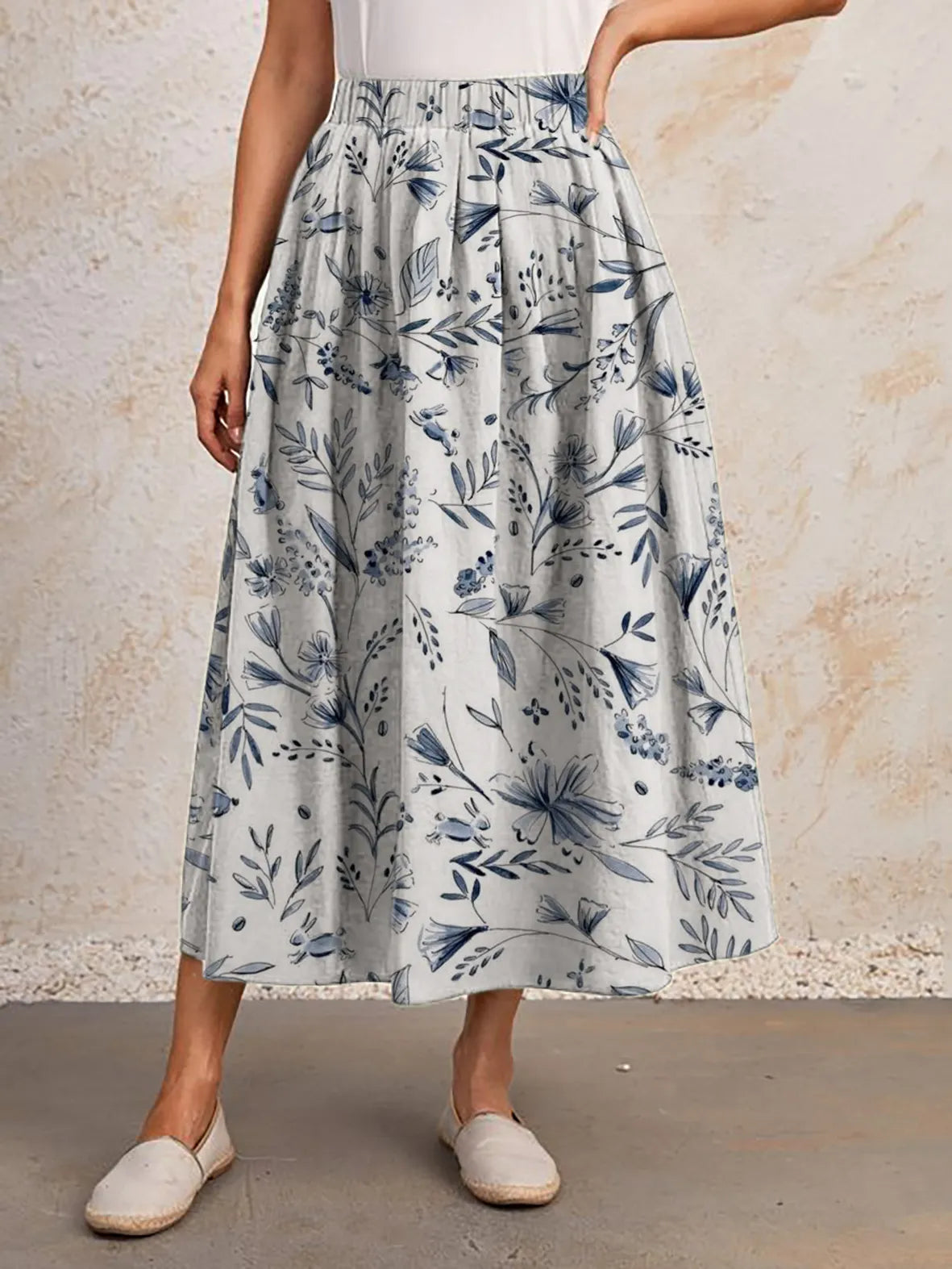 Flower meadow maxi skirt