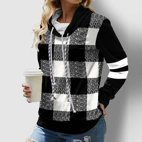 FallStil® - Black and white checkerboard hoodie