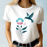 Hummingbird and Flower T-Shirt