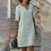 BioBlüte® - Tranquil midi dress Calm elegance for sunny days