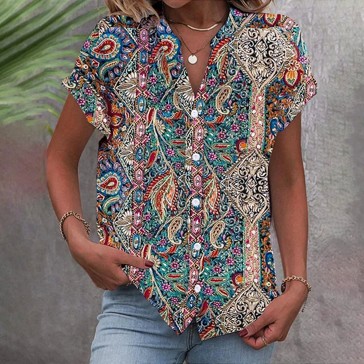 SpringStil® - Special short-sleeved print top