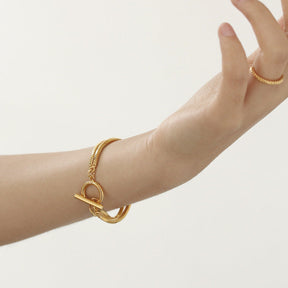 Elendi® - Double Layer Dnake Bone Bracelet