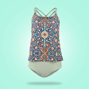 SpringStil® - Glamorous sleeveless swimwear with print