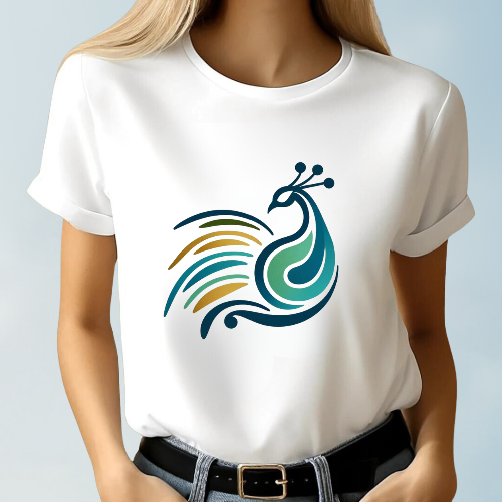 Elegant Peacock T-Shirt