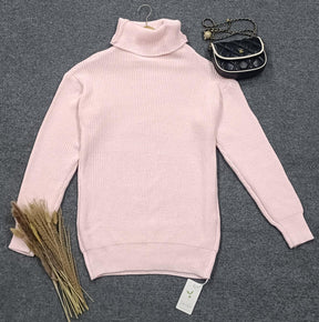 FallStil® - High Neck Long Sleeve Knitted Sweater