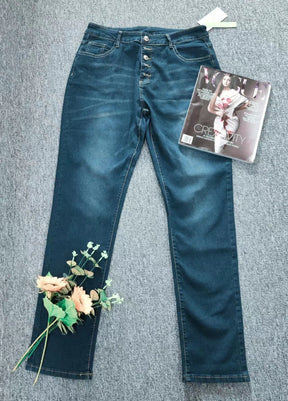 BMC® - Celestial Denim Buttoned Casual Pants 