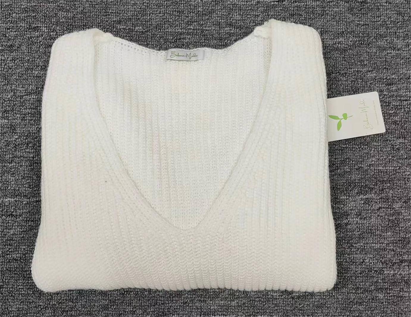 Monci® - Double-sided white sweater