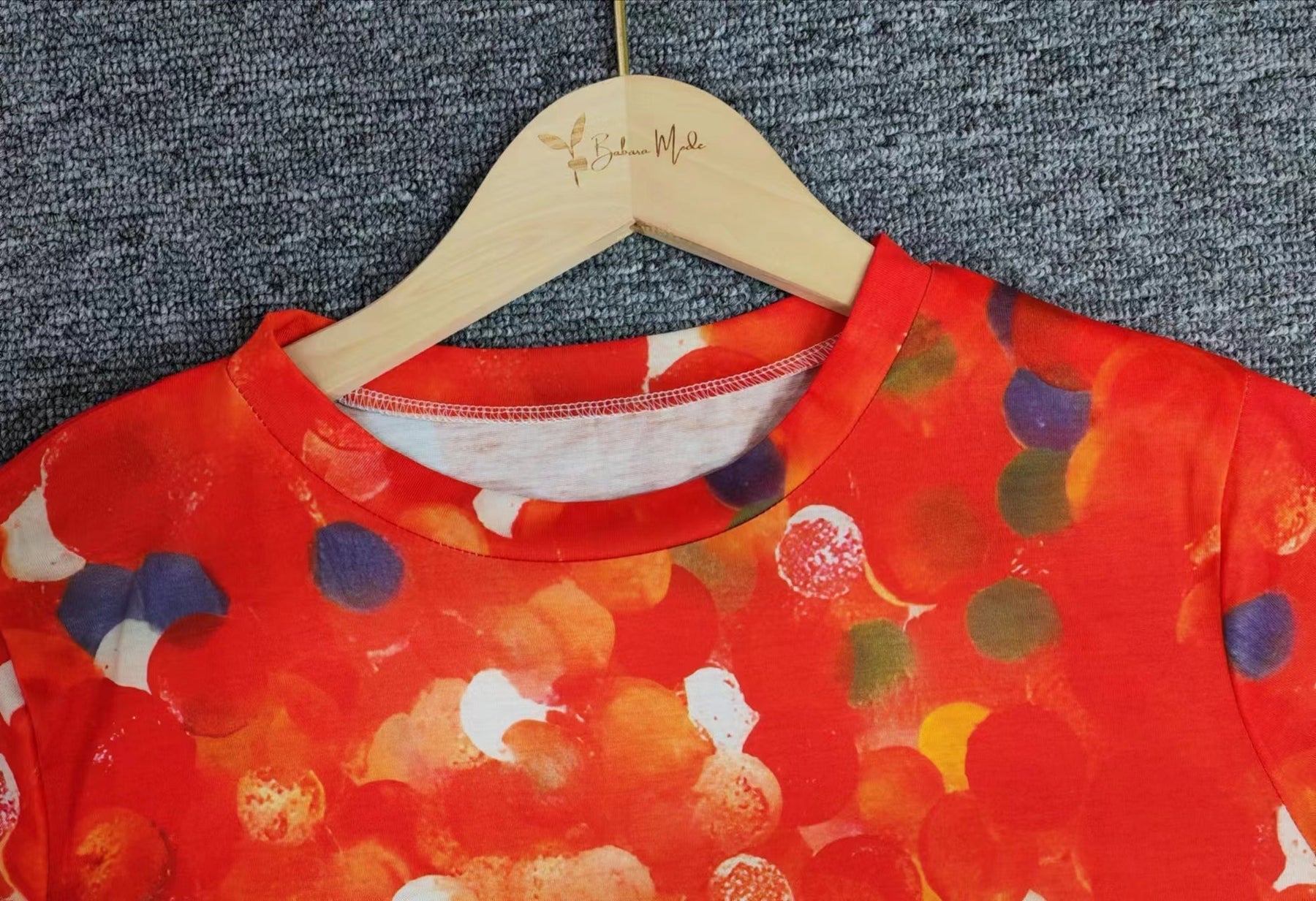 SpringStil® - Orange round neck top