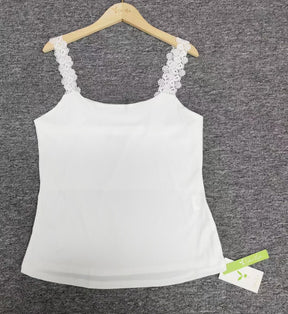 PureWear® - Attractive white plain sleeveless cami top