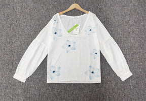 SpringStil® - Long-sleeved top with fresh floral print