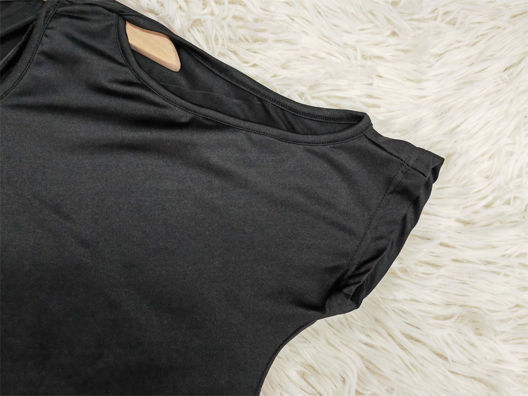 PureWear® - Black short sleeve plain top