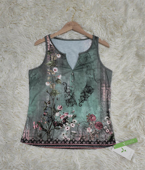 PureWear® - Watercolor Flower Sleeveless Tank Top