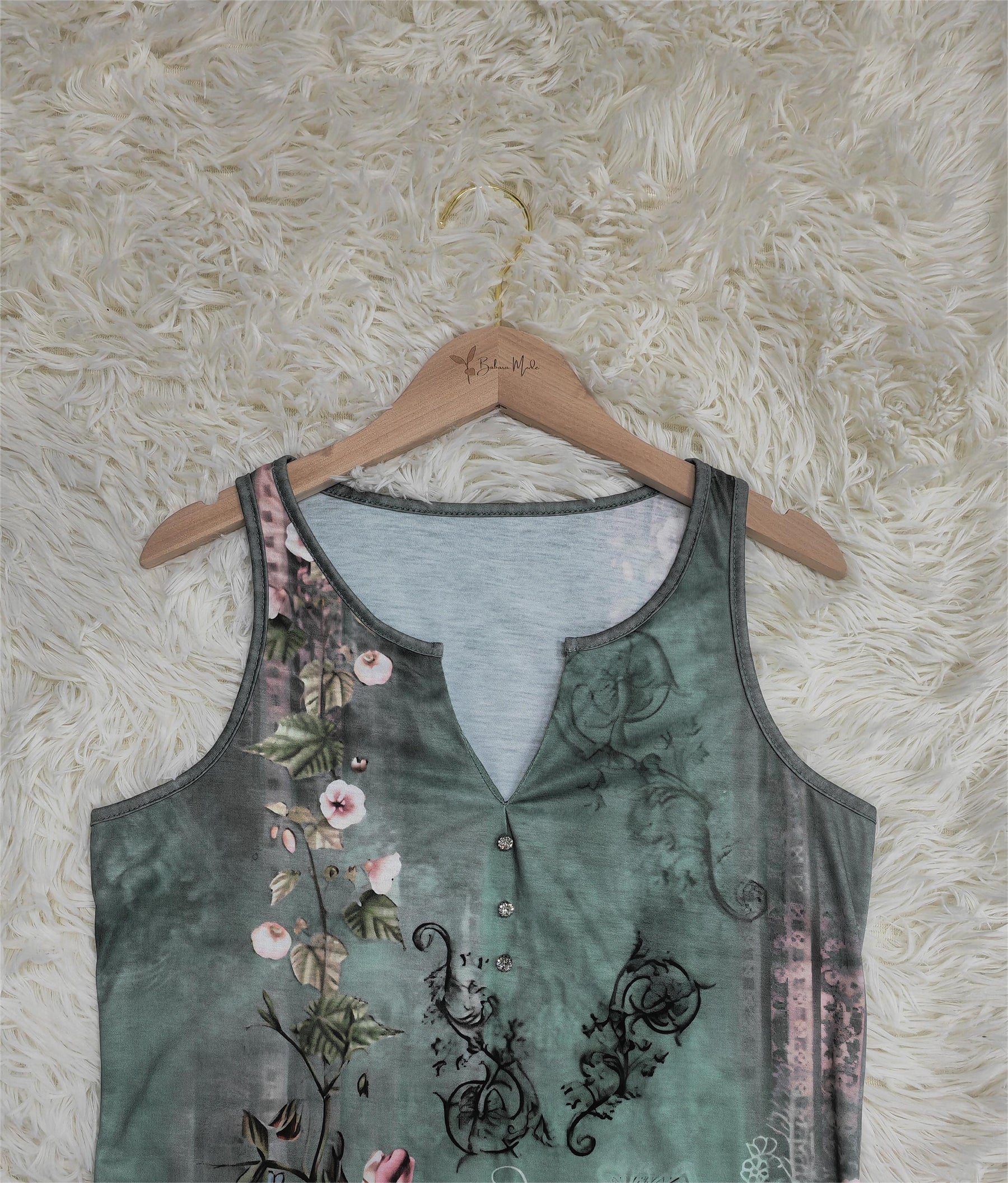 PureWear® - Watercolor Flower Sleeveless Tank Top