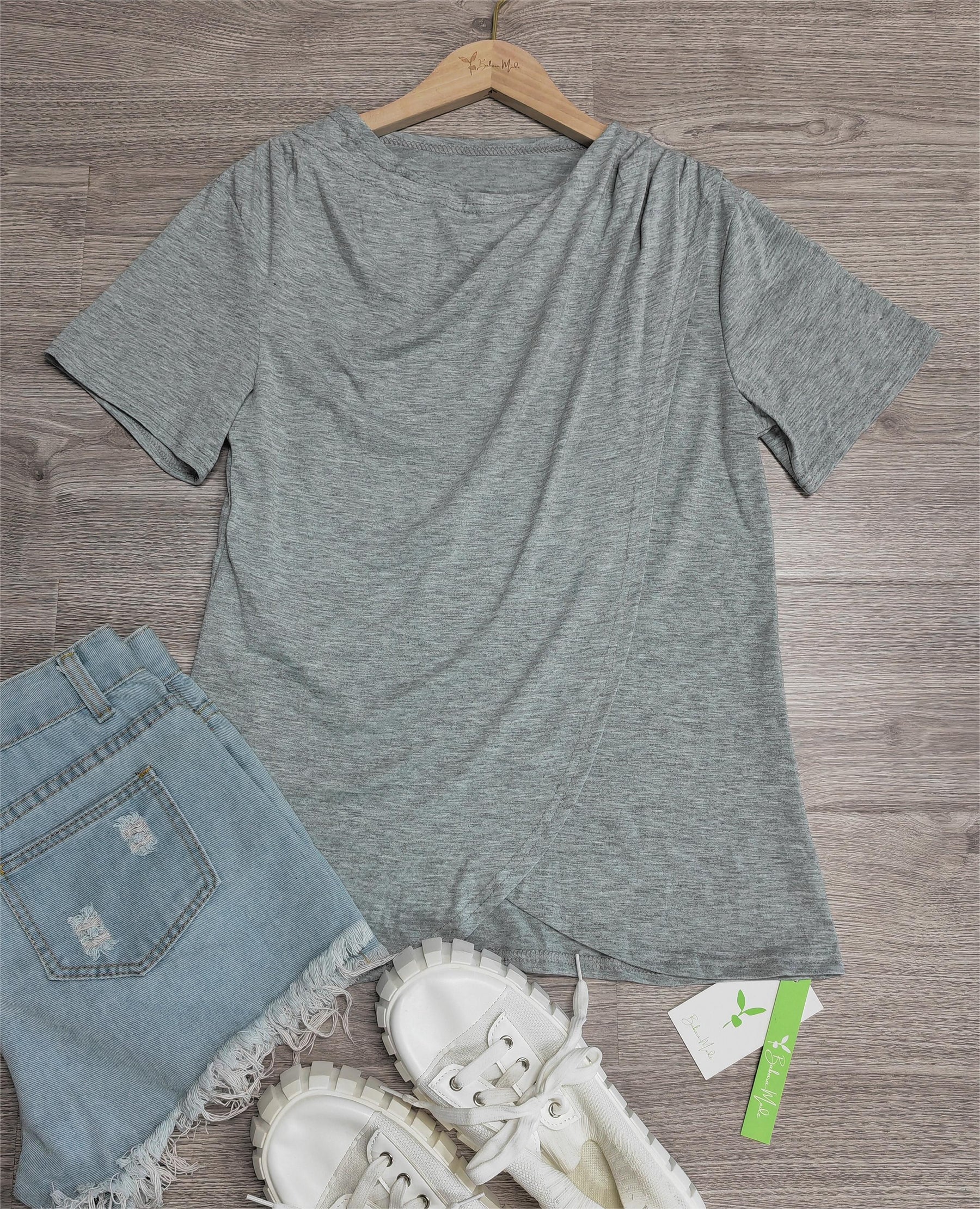 SpringStil® - Comfortable plain grey top