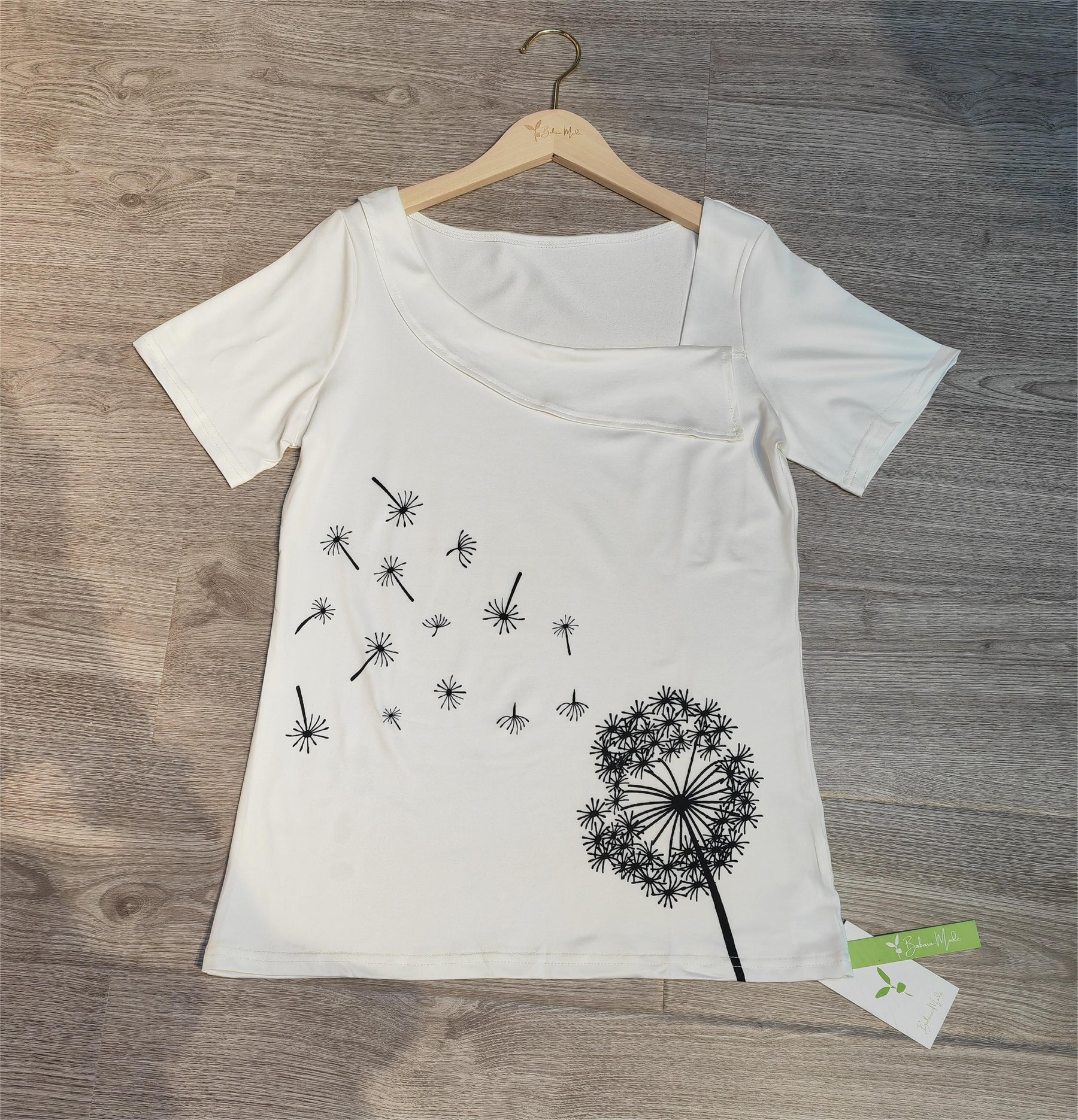 SpringStil® - White short sleeve print top