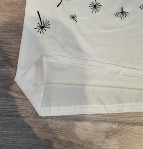 SpringStil® - White short sleeve print top