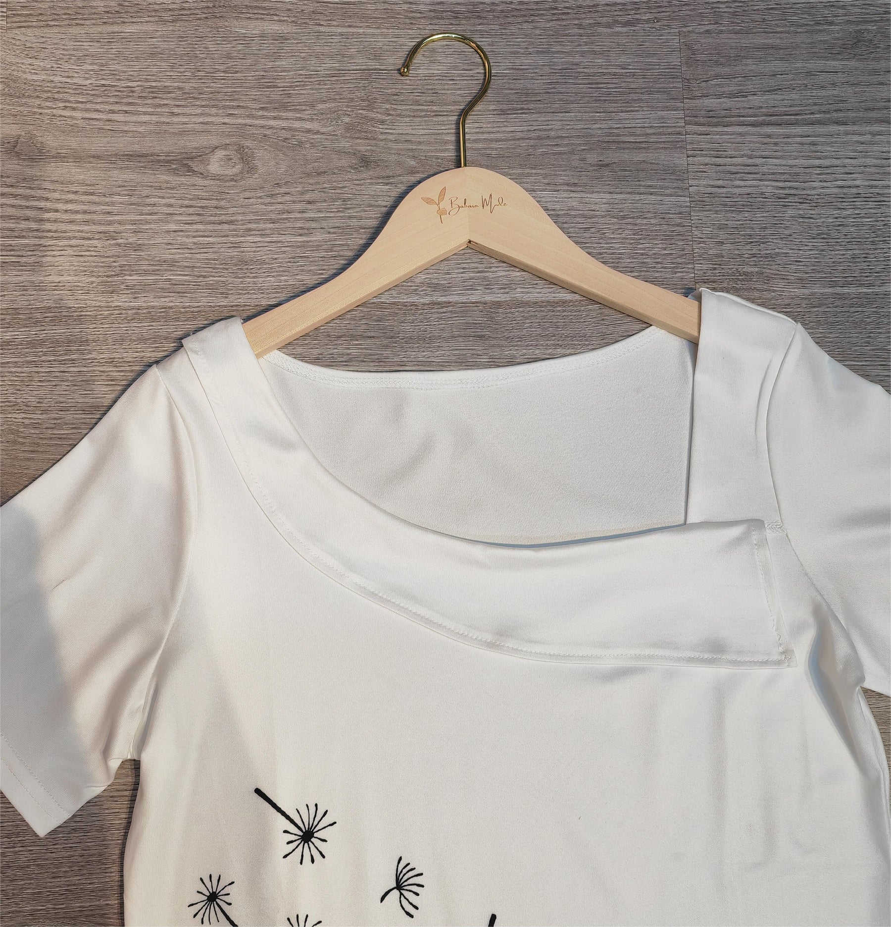 SpringStil® - White short sleeve print top