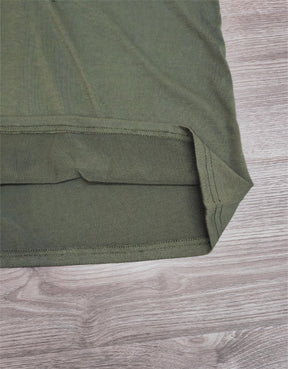 PureWear® - Green plain short sleeve hoodie