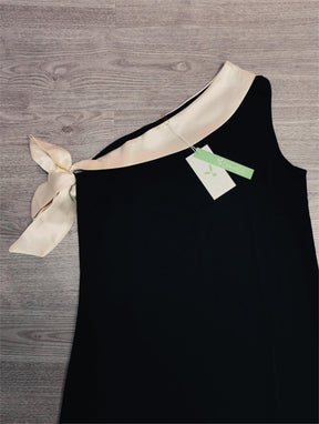 Naturlux® - Chic sleeveless color block mini dress